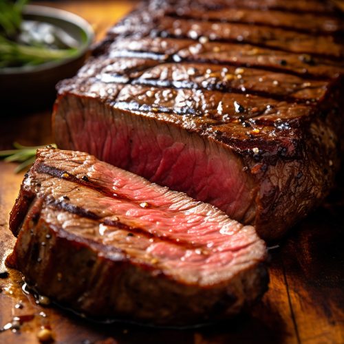 carne grillada a tamaño